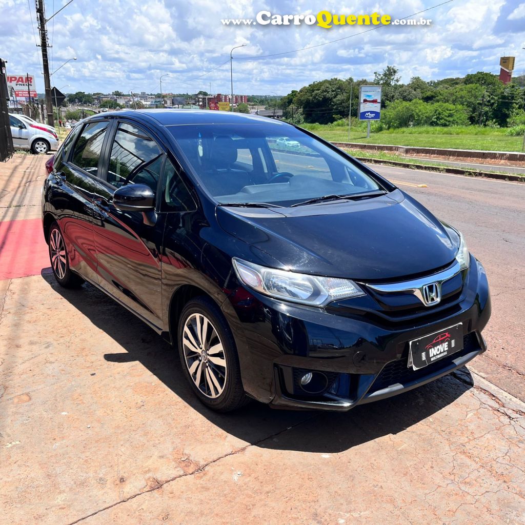HONDA   FIT EXL 1.5 FLEXFLEXONE 16V 5P AUT   PRETO 2015 1.5 GASOLINA - Loja