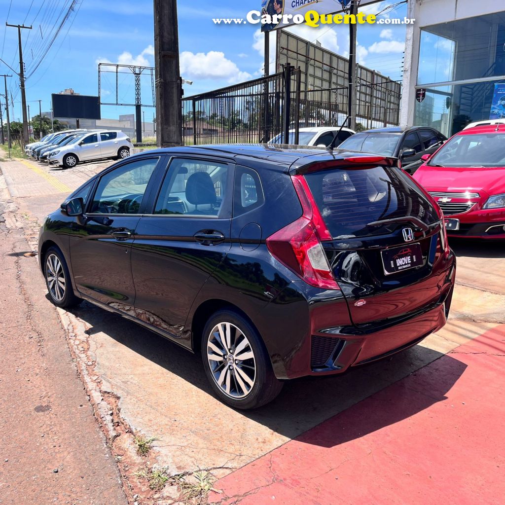 HONDA   FIT EXL 1.5 FLEXFLEXONE 16V 5P AUT   PRETO 2015 1.5 GASOLINA - Loja