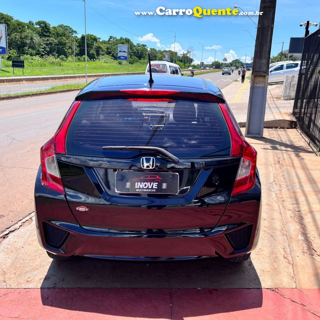 HONDA   FIT EXL 1.5 FLEXFLEXONE 16V 5P AUT   PRETO 2015 1.5 GASOLINA - Loja