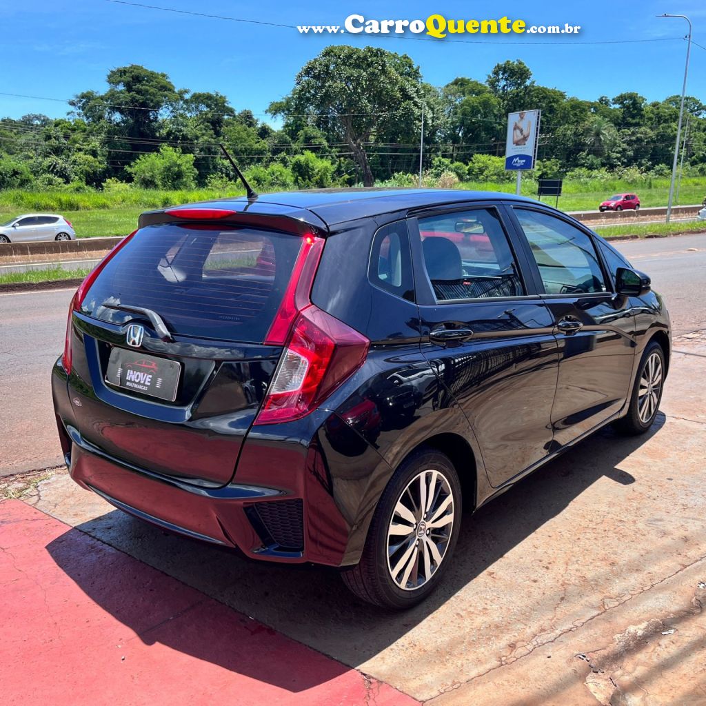HONDA   FIT EXL 1.5 FLEXFLEXONE 16V 5P AUT   PRETO 2015 1.5 GASOLINA - Loja