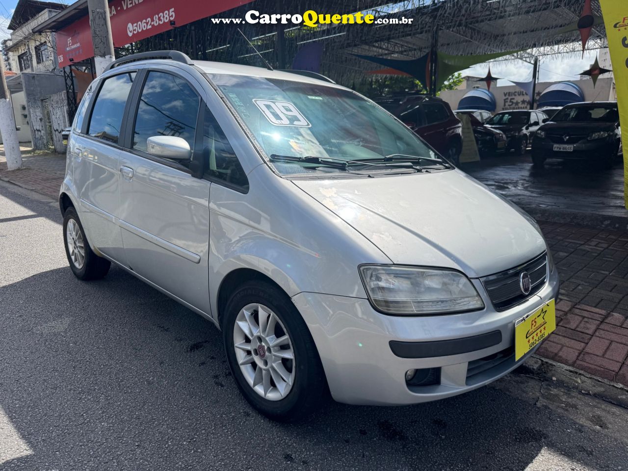FIAT   IDEA ELX 1.4 MPI FIRE FLEX 8V 5P   PRATA 2009 1.4 FLEX - Loja