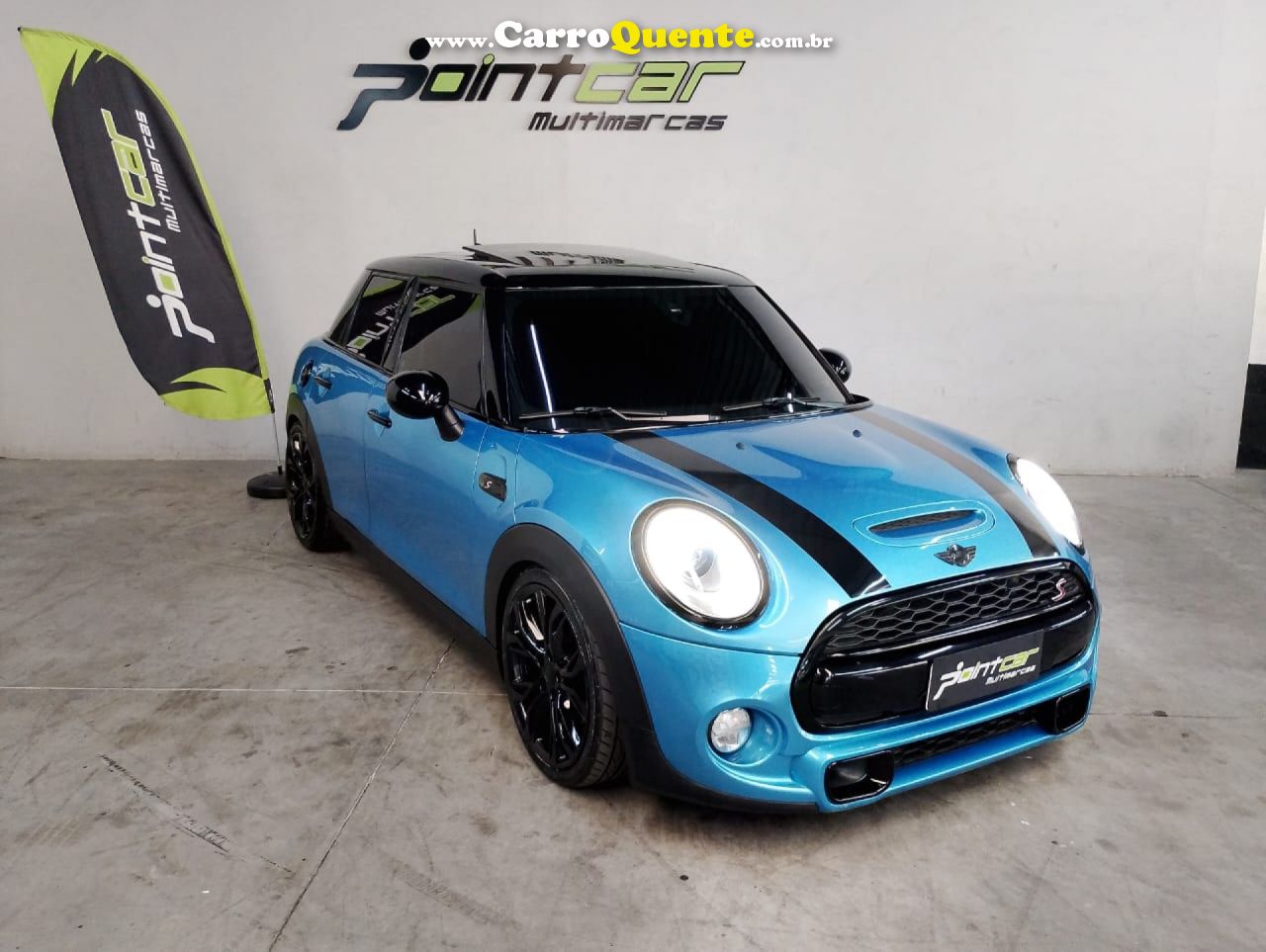 MINI   COOPER S 2.0 TURBO 16V 5P AUT.   AZUL 2015 2.0 GASOLINA - Loja