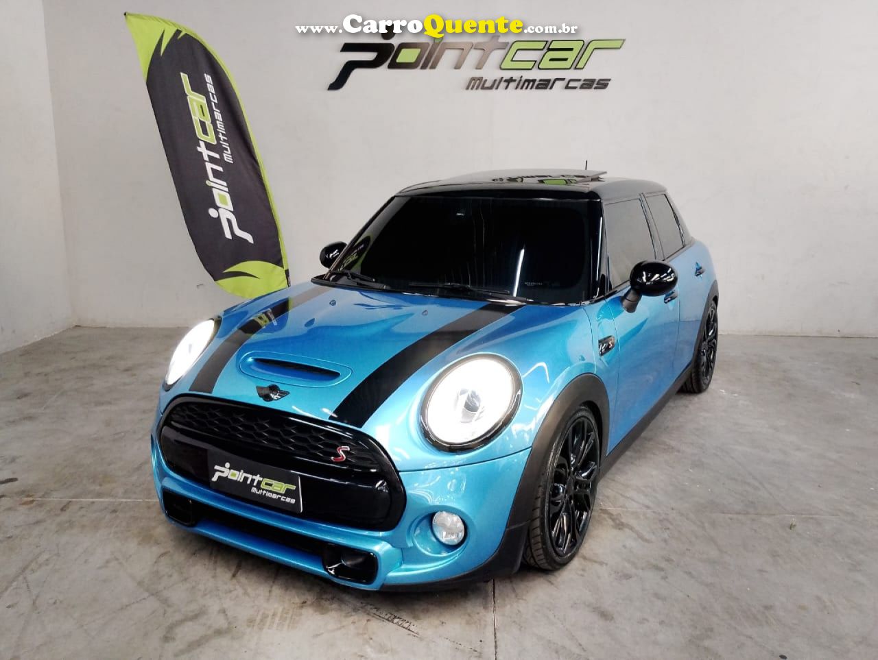 MINI   COOPER S 2.0 TURBO 16V 5P AUT.   AZUL 2015 2.0 GASOLINA - Loja