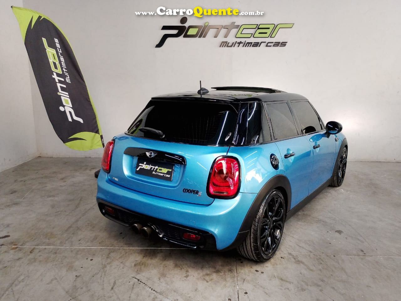 MINI   COOPER S 2.0 TURBO 16V 5P AUT.   AZUL 2015 2.0 GASOLINA - Loja
