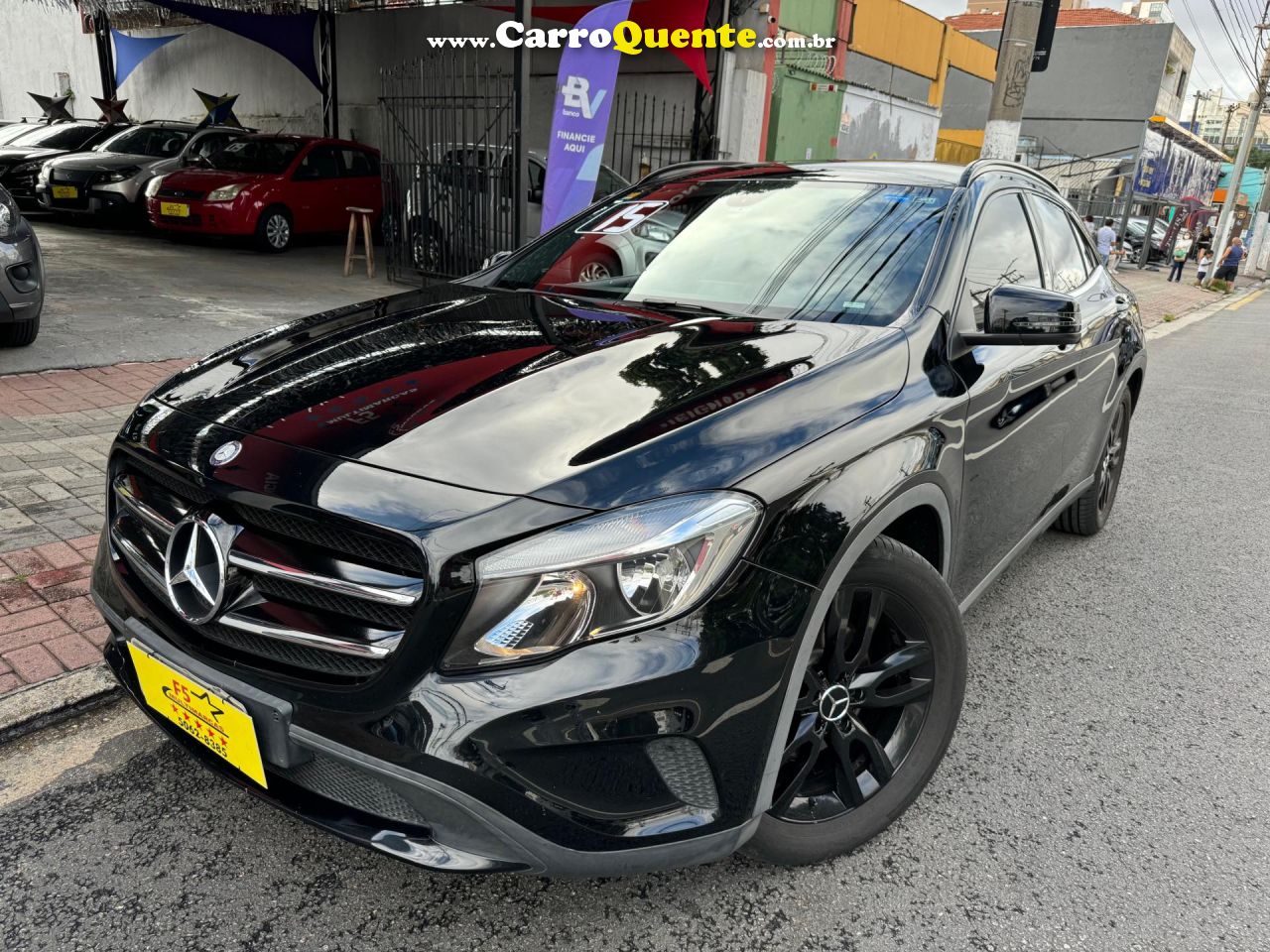 MERCEDES-BENZ   GLA 200 STYLE 1.6 TB 16VFLEX AUT.   PRETO 2015 1.6 FLEX - Loja