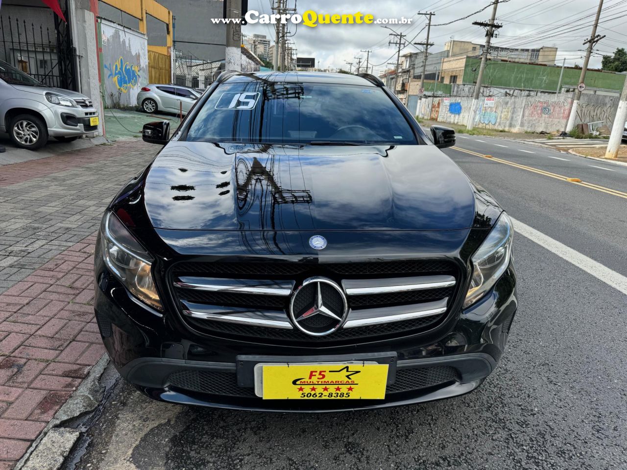 MERCEDES-BENZ   GLA 200 STYLE 1.6 TB 16VFLEX AUT.   PRETO 2015 1.6 FLEX - Loja
