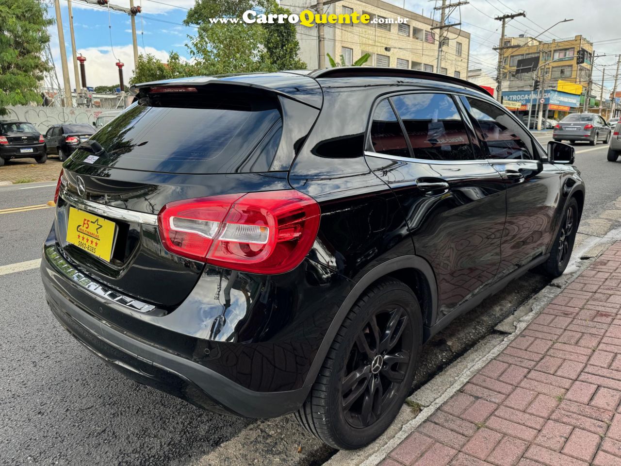 MERCEDES-BENZ   GLA 200 STYLE 1.6 TB 16VFLEX AUT.   PRETO 2015 1.6 FLEX - Loja