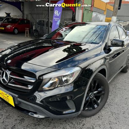 MERCEDES-BENZ   GLA 200 STYLE 1.6 TB 16VFLEX AUT.   PRETO 2015 1.6 FLEX