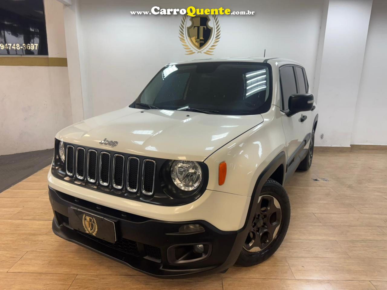 JEEP   RENEGADE SPORT 1.8 4X2 FLEX 16V AUT.   BRANCO 2016 1.8 FLEX - Loja