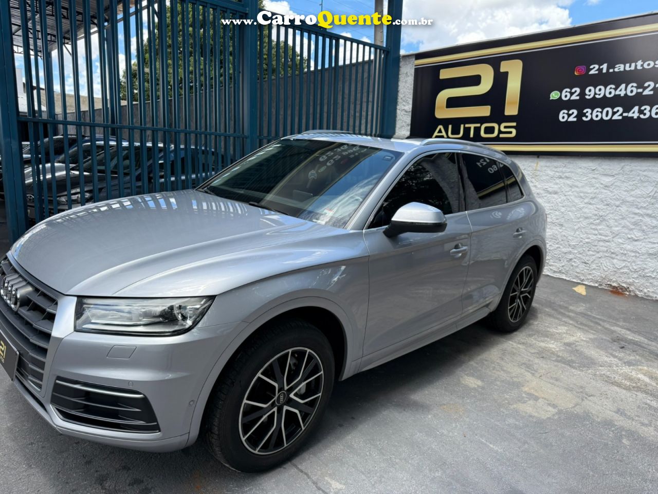 AUDI   Q5 AMBITION 2.0 TFSI QUATTRO S TRONIC   PRATA 2018 2.0 GASOLINA - Loja