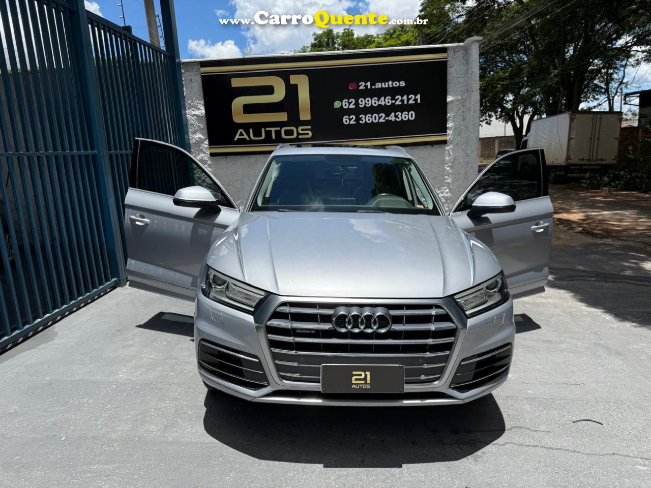 AUDI   Q5 AMBITION 2.0 TFSI QUATTRO S TRONIC   PRATA 2018 2.0 GASOLINA - Loja