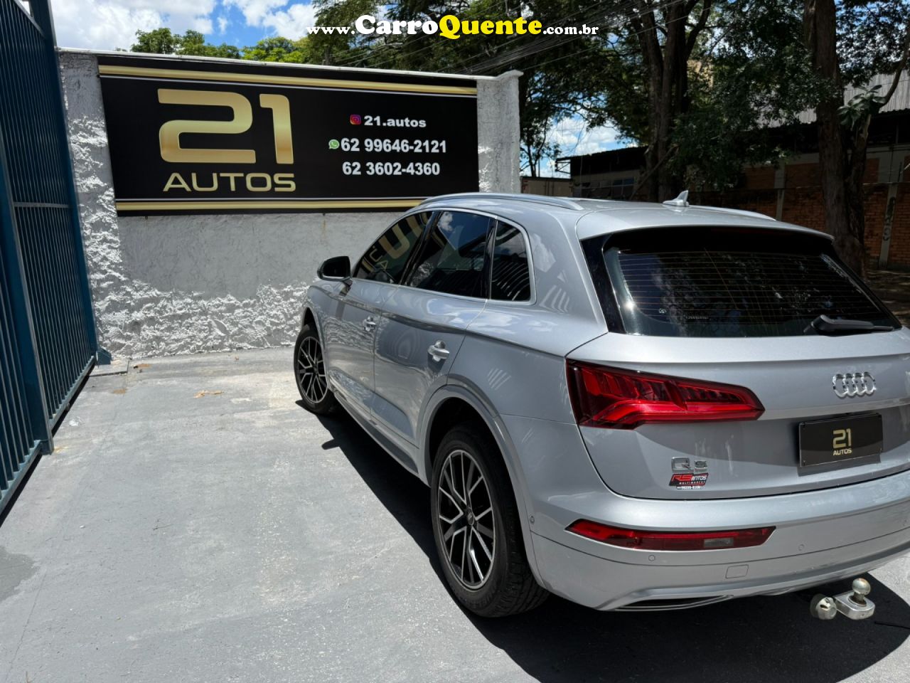 AUDI   Q5 AMBITION 2.0 TFSI QUATTRO S TRONIC   PRATA 2018 2.0 GASOLINA - Loja