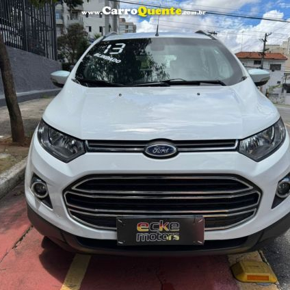 FORD   ECOSPORT TITANIUM 2.0 16V FLEX 5P AUT.   BRANCO 2013 2.0 FLEX
