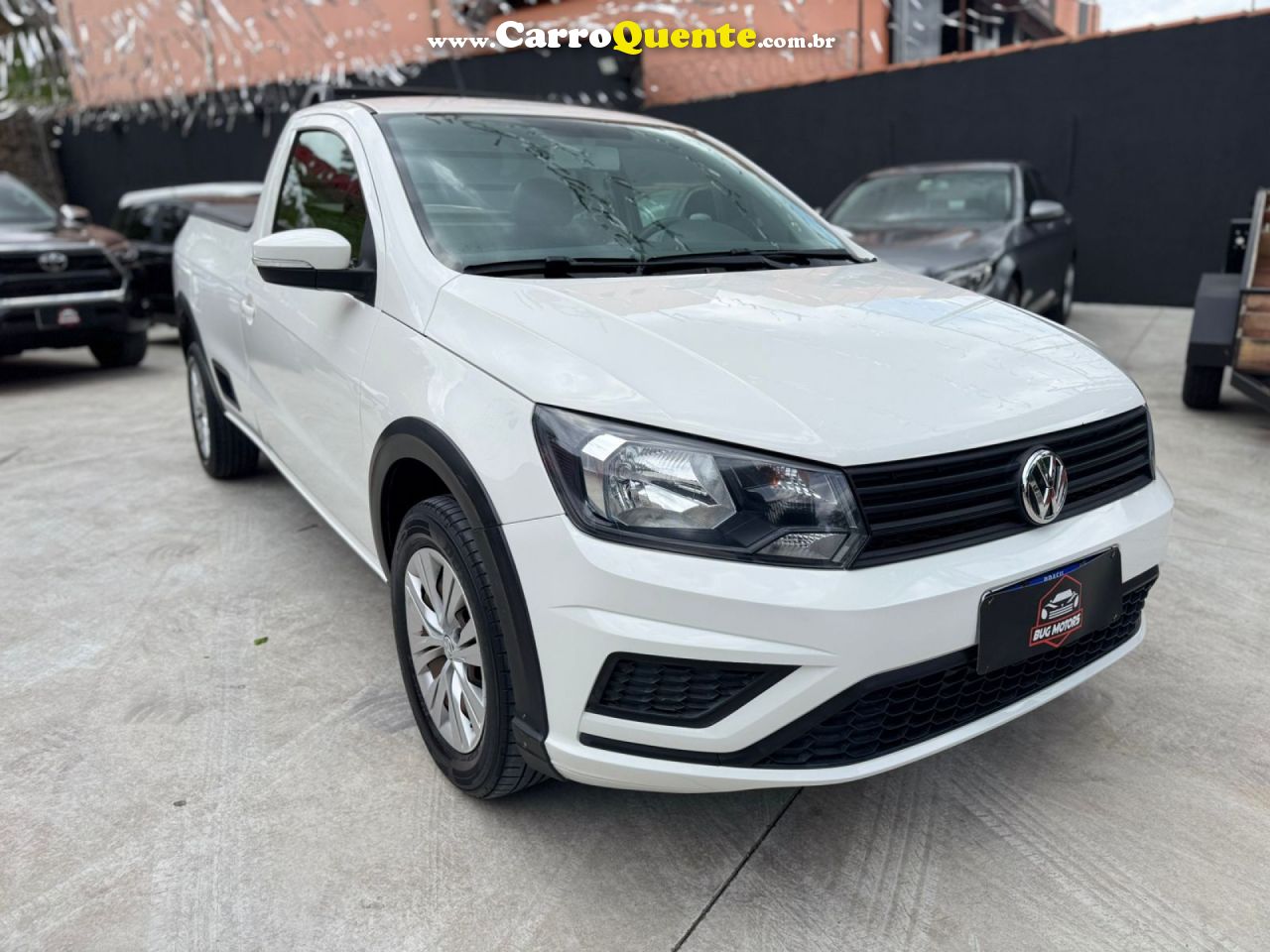 VOLKSWAGEN   SAVEIRO TRENDLINE 1.6 T.FLEX 8V   BRANCO 2019 1.6 GASOLINA - Loja
