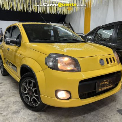 FIAT   UNO SPORTING 1.4 EVO FIRE FLEX 8V 4P   AMARELO 2011 1.4 FLEX