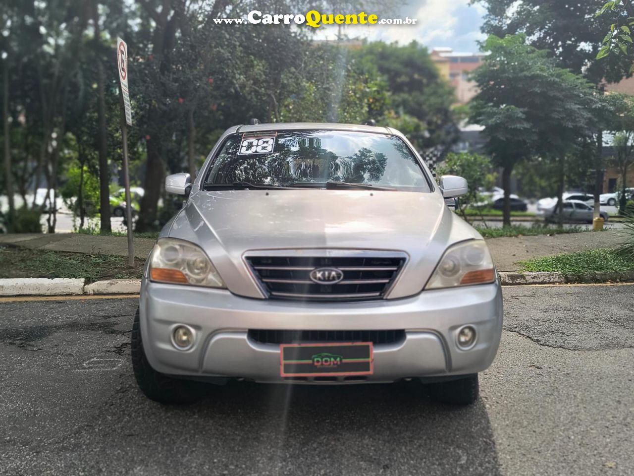 KIA   SORENTO EX 2.5 16V 4X4 MEC. DIESEL   PRATA 2008 2.5 DIESEL - Loja