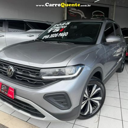 VOLKSWAGEN   T-CROSS 1.0 TSI FLEX 12V 5P AUT.   PRATA 2025 1.0 FLEX