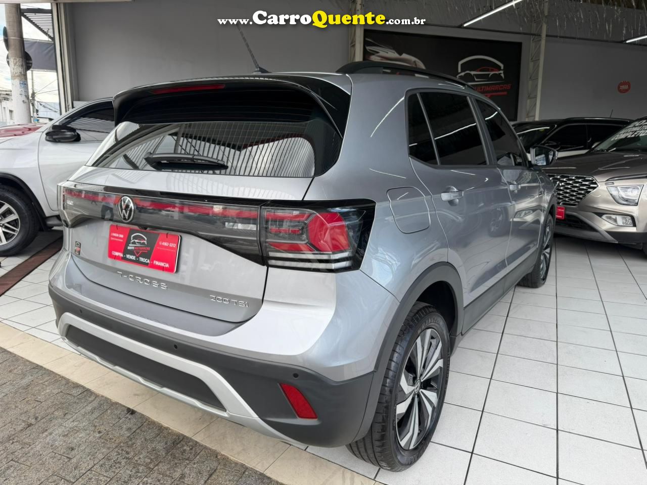 VOLKSWAGEN   T-CROSS 1.0 TSI FLEX 12V 5P AUT.   PRATA 2025 1.0 FLEX - Loja