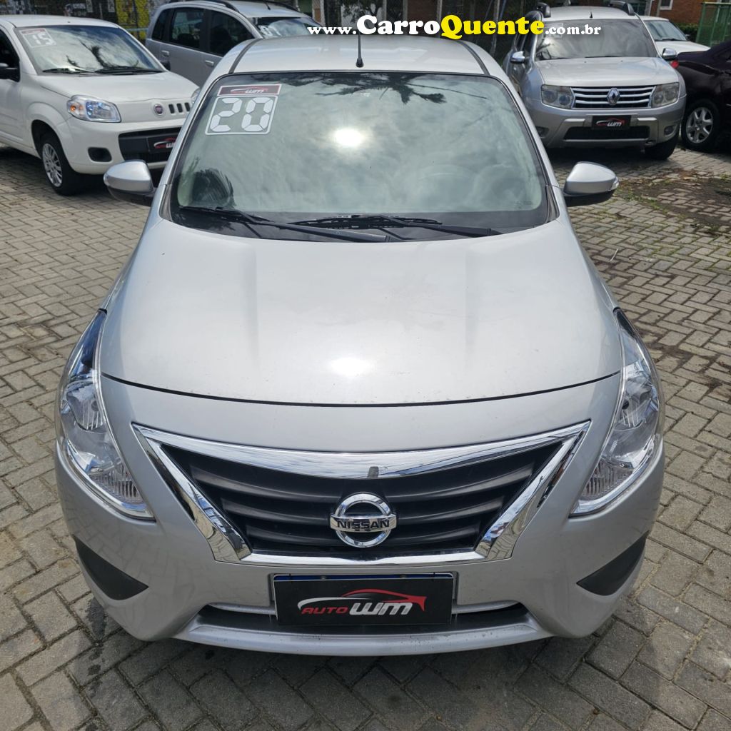NISSAN   VERSA SV 1.6 16V FLEXSTART 4P AUT.   PRATA 2020 1.6 GASOLINA - Loja