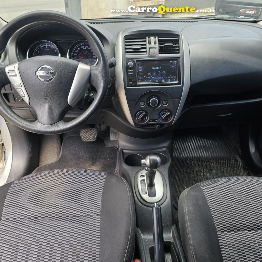 NISSAN   VERSA SV 1.6 16V FLEXSTART 4P AUT.   PRATA 2020 1.6 GASOLINA - Loja