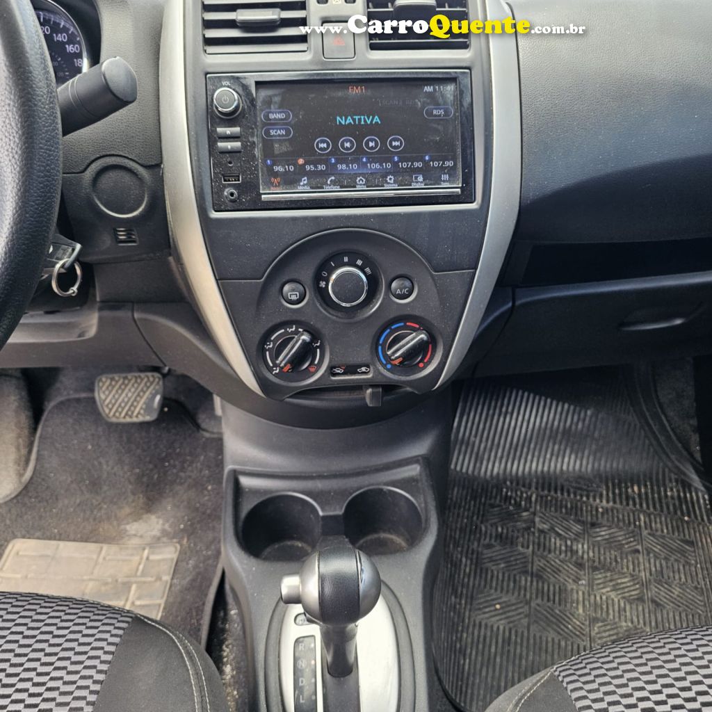 NISSAN   VERSA SV 1.6 16V FLEXSTART 4P AUT.   PRATA 2020 1.6 GASOLINA - Loja
