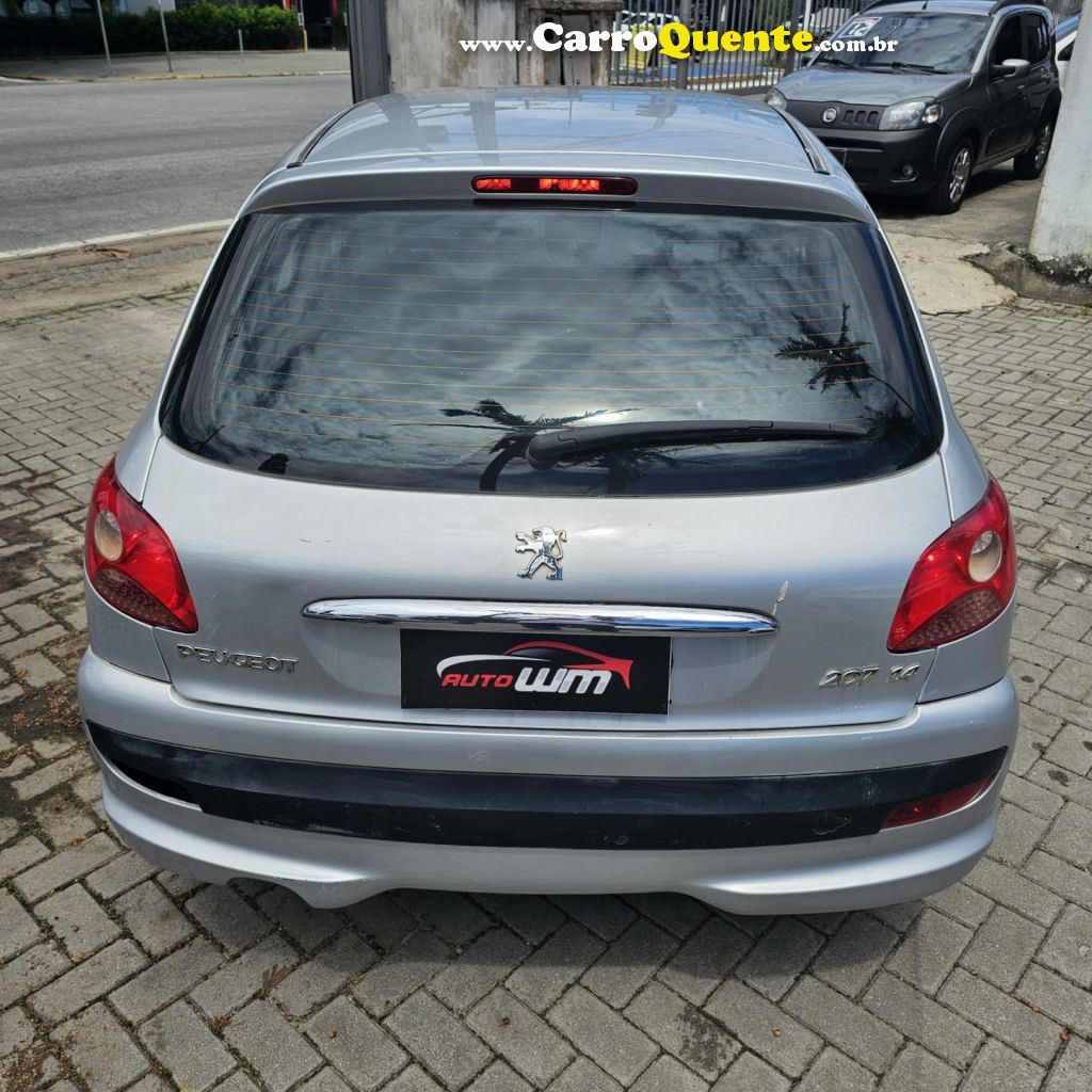 PEUGEOT   207 XR SPORT 1.4 FLEX 8V 5P   PRATA 2008 1.4 FLEX - Loja