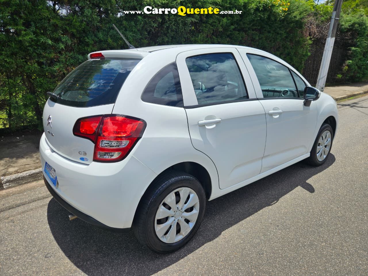 CITROËN   C3 ORIGINE PURE TECH 1.2 FLEX 12V MEC   BRANCO 2017 1.2 FLEX - Loja