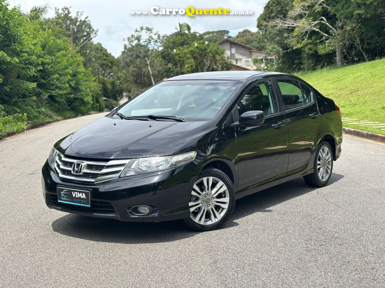 HONDA   CITY SEDAN LX 1.5 FLEX 16V 4P AUT.   PRETO 2014 1.5 FLEX - Loja