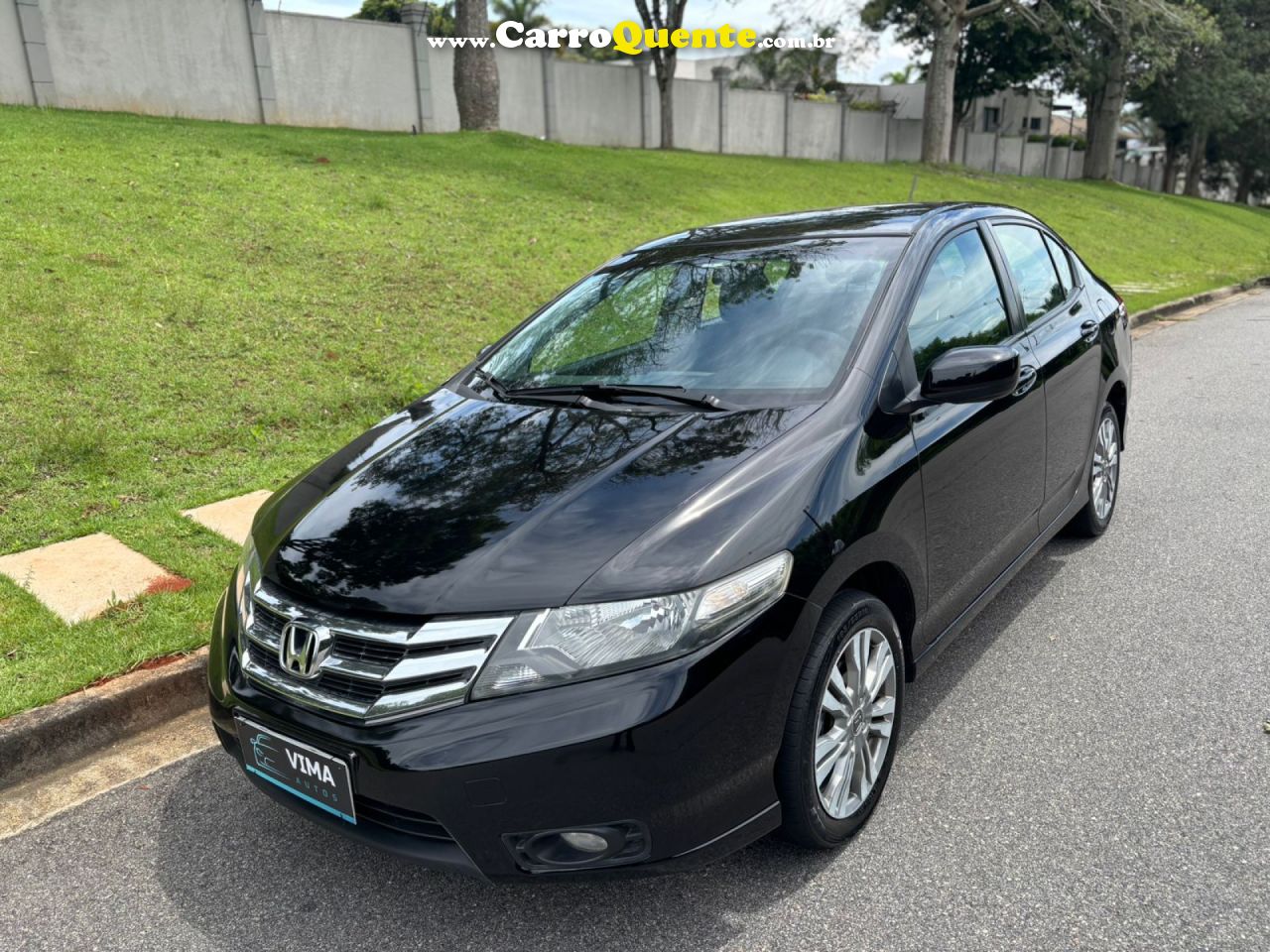 HONDA   CITY SEDAN LX 1.5 FLEX 16V 4P AUT.   PRETO 2014 1.5 FLEX - Loja