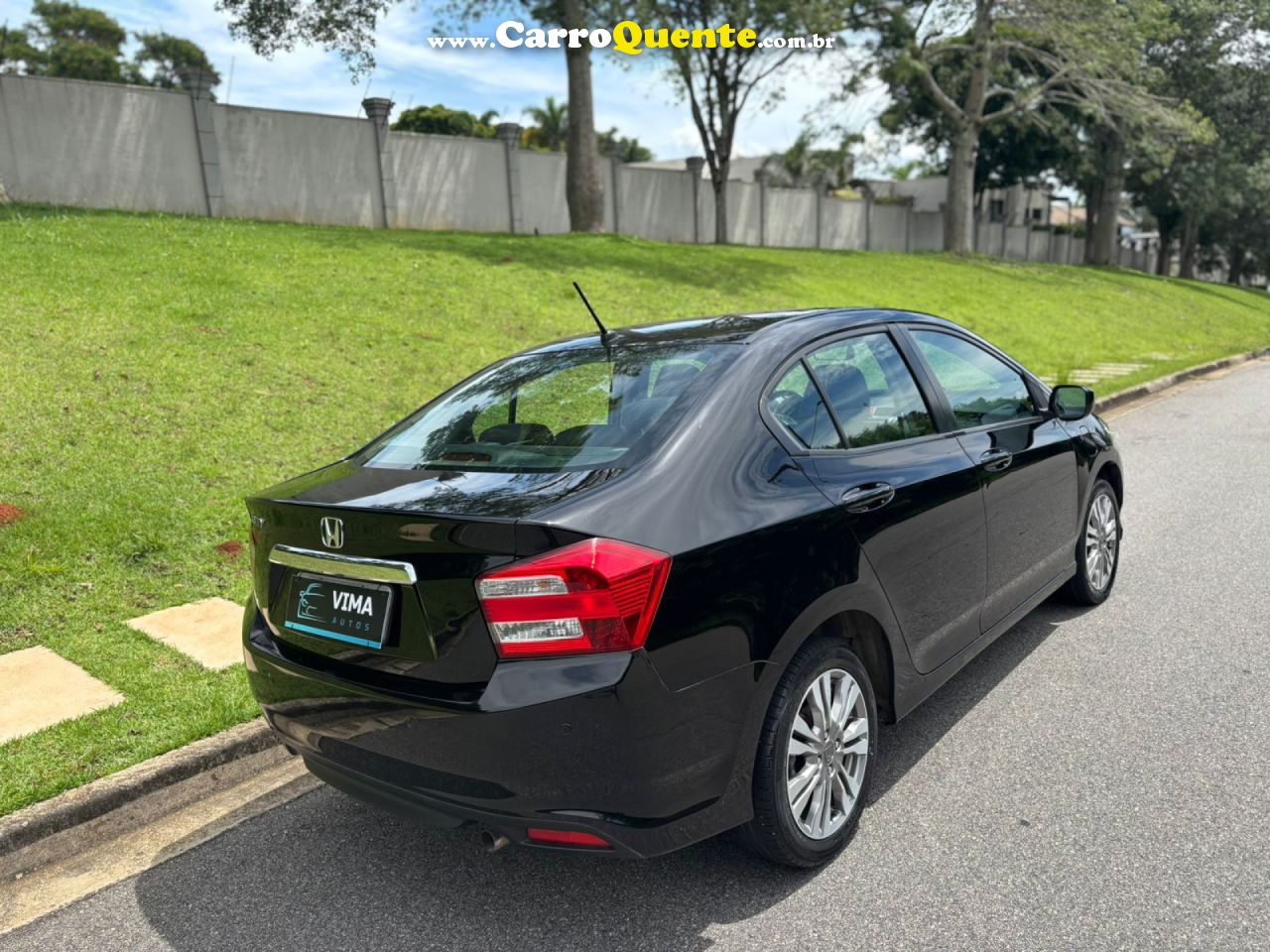 HONDA   CITY SEDAN LX 1.5 FLEX 16V 4P AUT.   PRETO 2014 1.5 FLEX - Loja