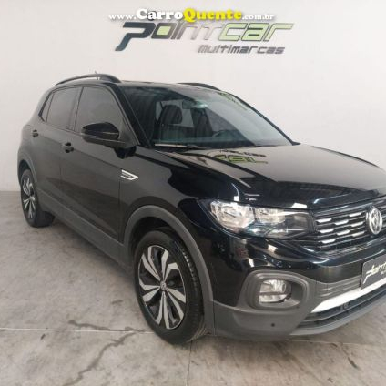 VOLKSWAGEN   T-CROSS COMFORTLINE 1.0 TSI FLEX 5P AUT.   PRETO 2021 1.0 FLEX