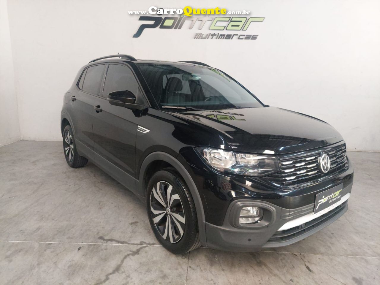 VOLKSWAGEN   T-CROSS COMFORTLINE 1.0 TSI FLEX 5P AUT.   PRETO 2021 1.0 FLEX - Loja