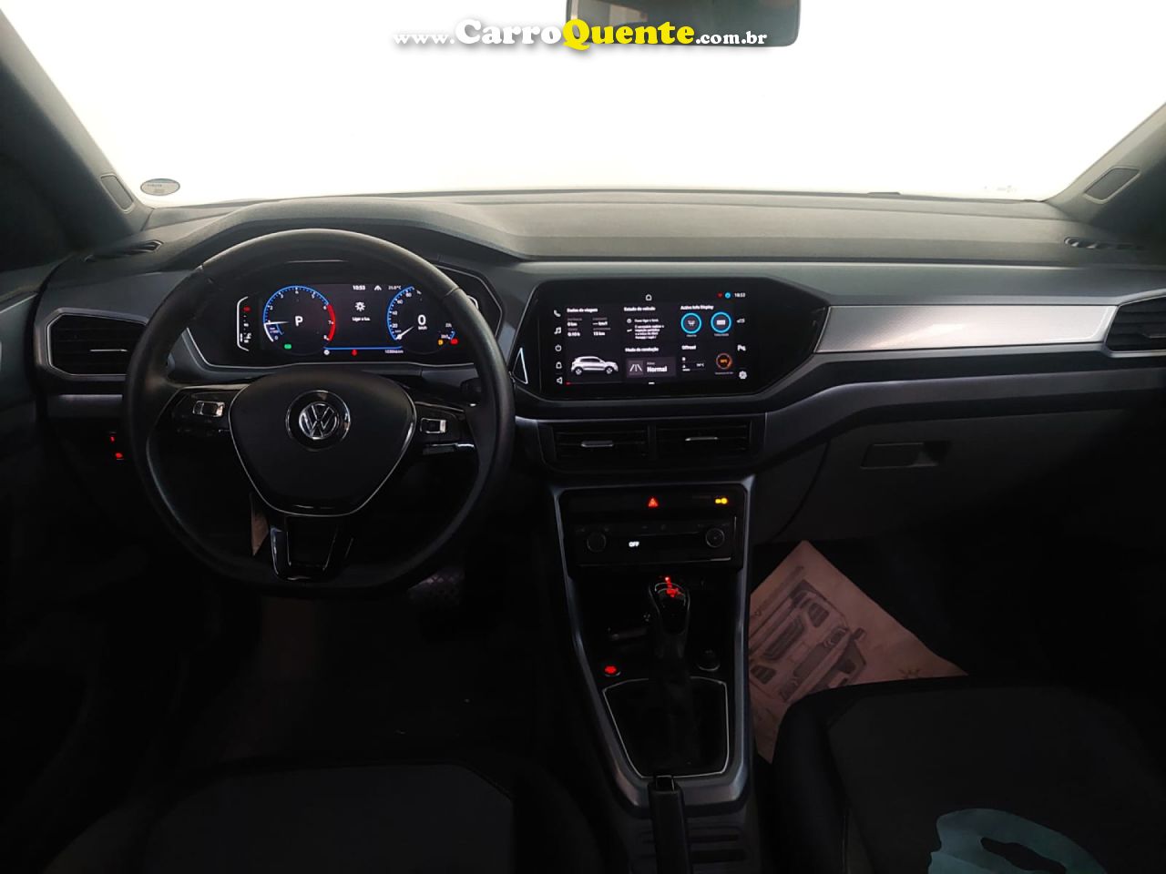 VOLKSWAGEN   T-CROSS COMFORTLINE 1.0 TSI FLEX 5P AUT.   PRETO 2021 1.0 FLEX - Loja