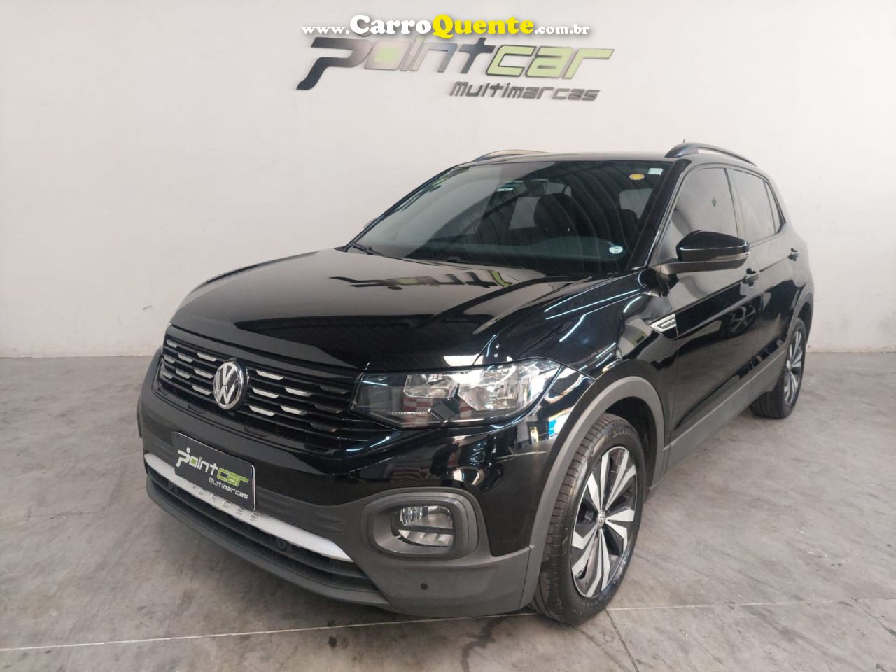 VOLKSWAGEN   T-CROSS COMFORTLINE 1.0 TSI FLEX 5P AUT.   PRETO 2021 1.0 FLEX - Loja