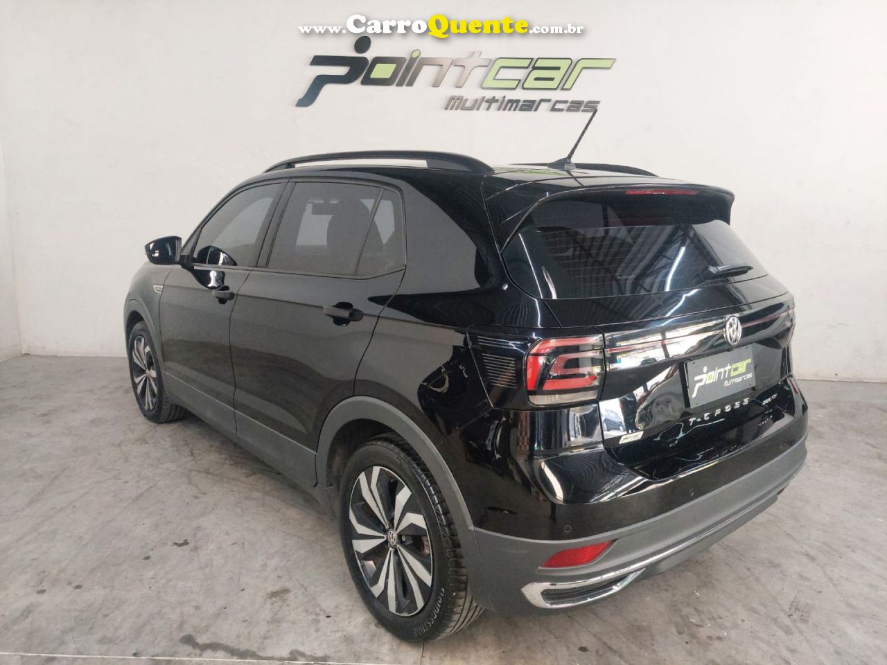 VOLKSWAGEN   T-CROSS COMFORTLINE 1.0 TSI FLEX 5P AUT.   PRETO 2021 1.0 FLEX - Loja