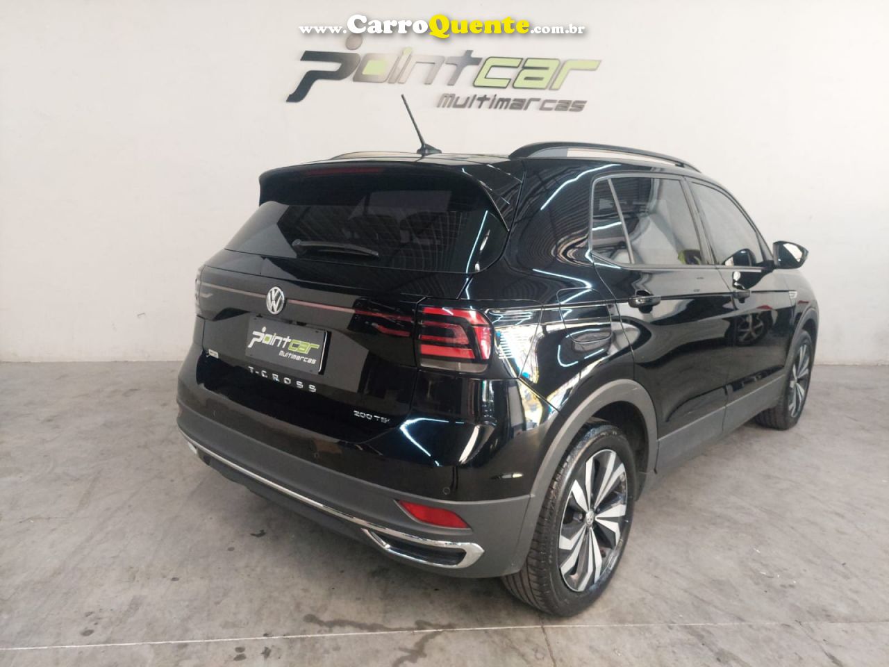 VOLKSWAGEN   T-CROSS COMFORTLINE 1.0 TSI FLEX 5P AUT.   PRETO 2021 1.0 FLEX - Loja