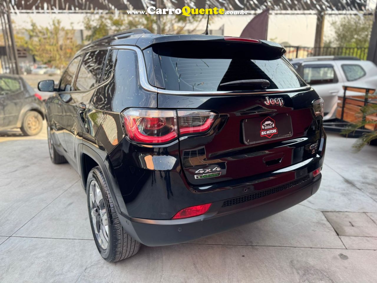 JEEP   COMPASS LONGITUDE 2.0 4X4 DIES. 16V AUT.   PRETO 2020 2.0 DIESEL - Loja
