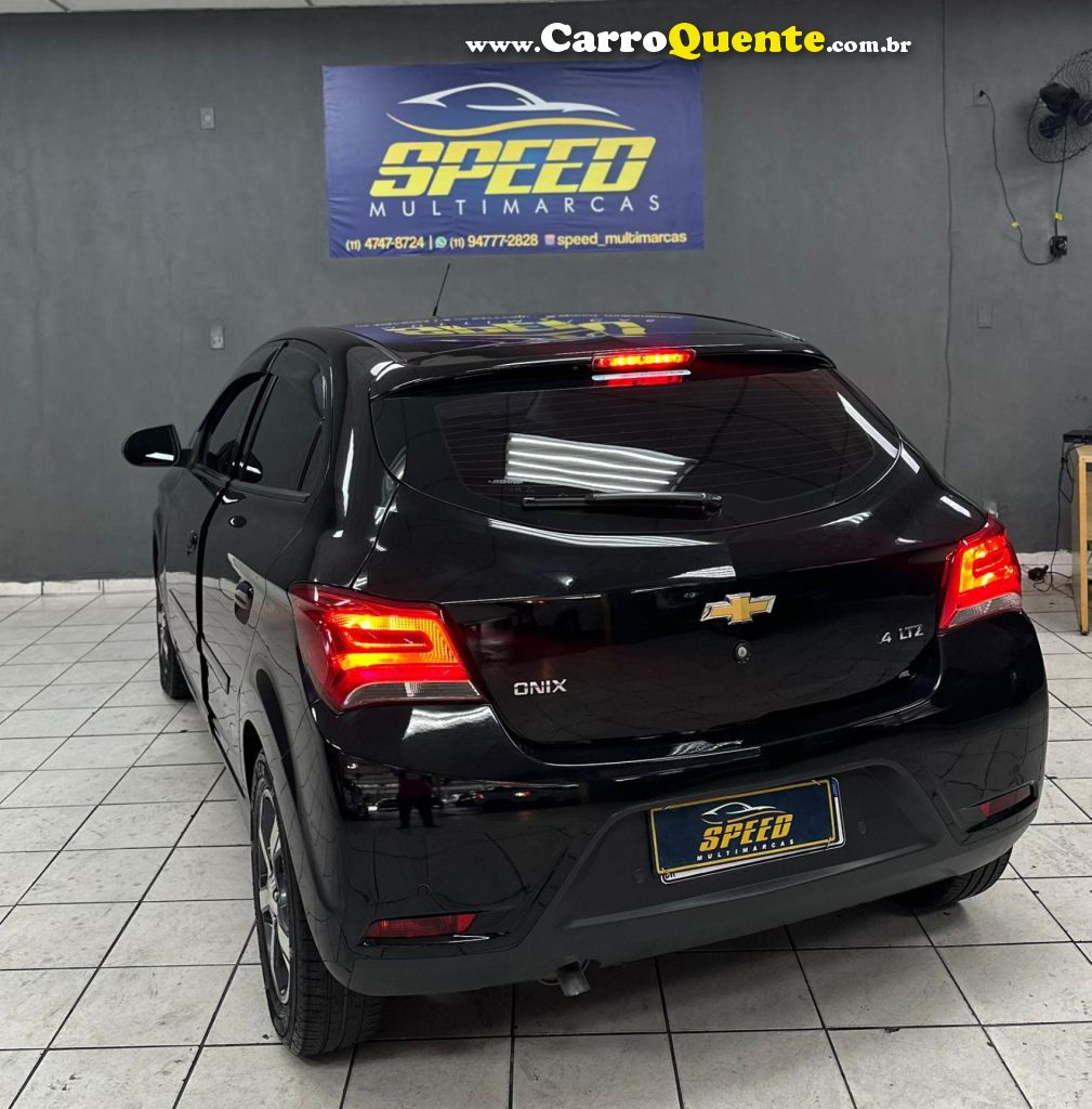 CHEVROLET   ONIX HATCH LTZ 1.4 8V FLEXPOWER 5P MEC.   PRETO 2018 1.4 FLEX - Loja