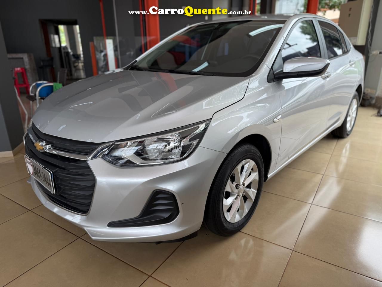CHEVROLET   ONIX SEDAN PLUS LT 1.0 12V TB FLEX MEC.   PRATA 2023 1.0T FLEX - Loja