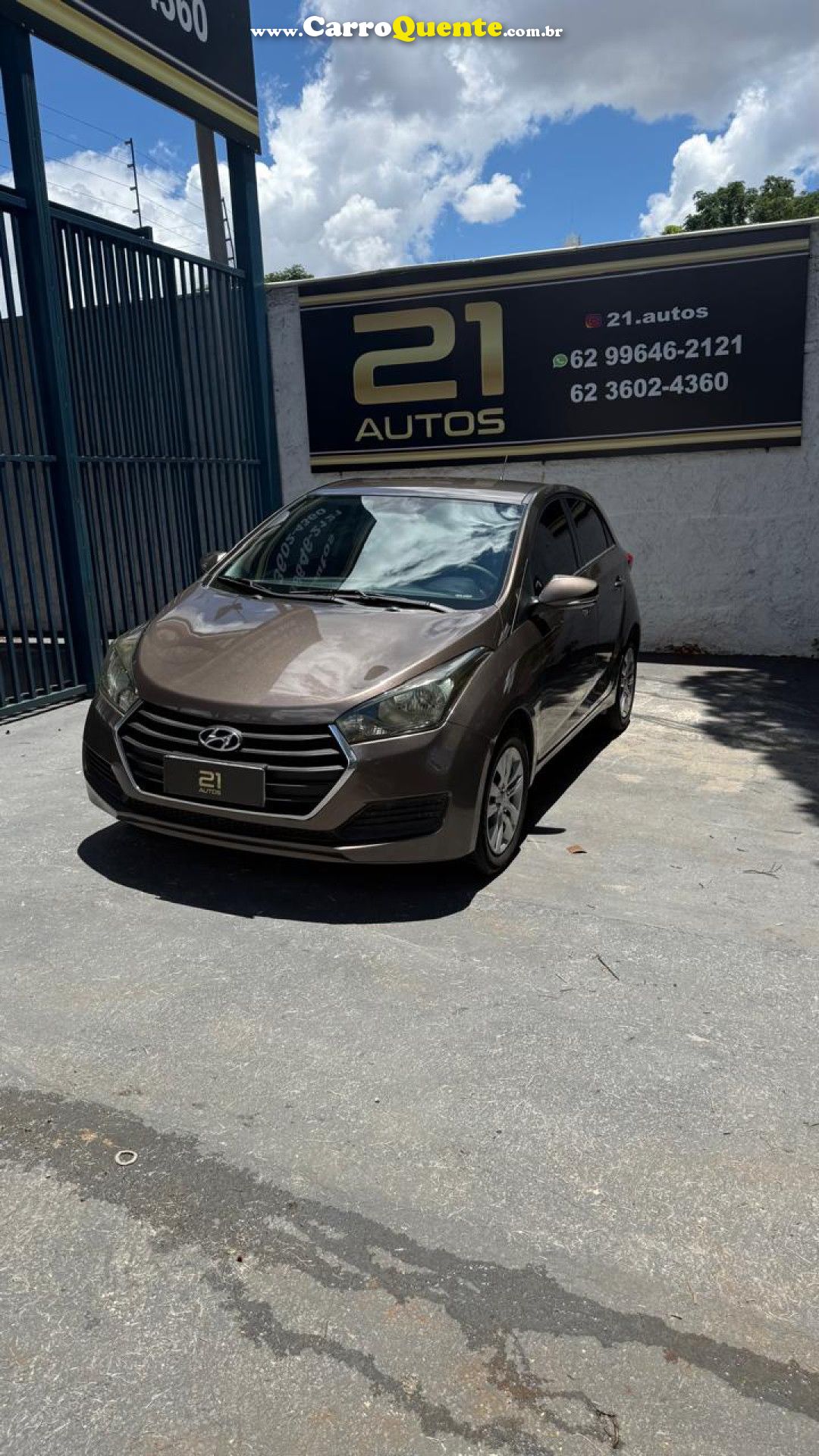 HYUNDAI   HB20 C.C.PLUSC.STYLE 1.6 FLEX 16V MEC.   MARROM 2016 1.6 FLEX - Loja