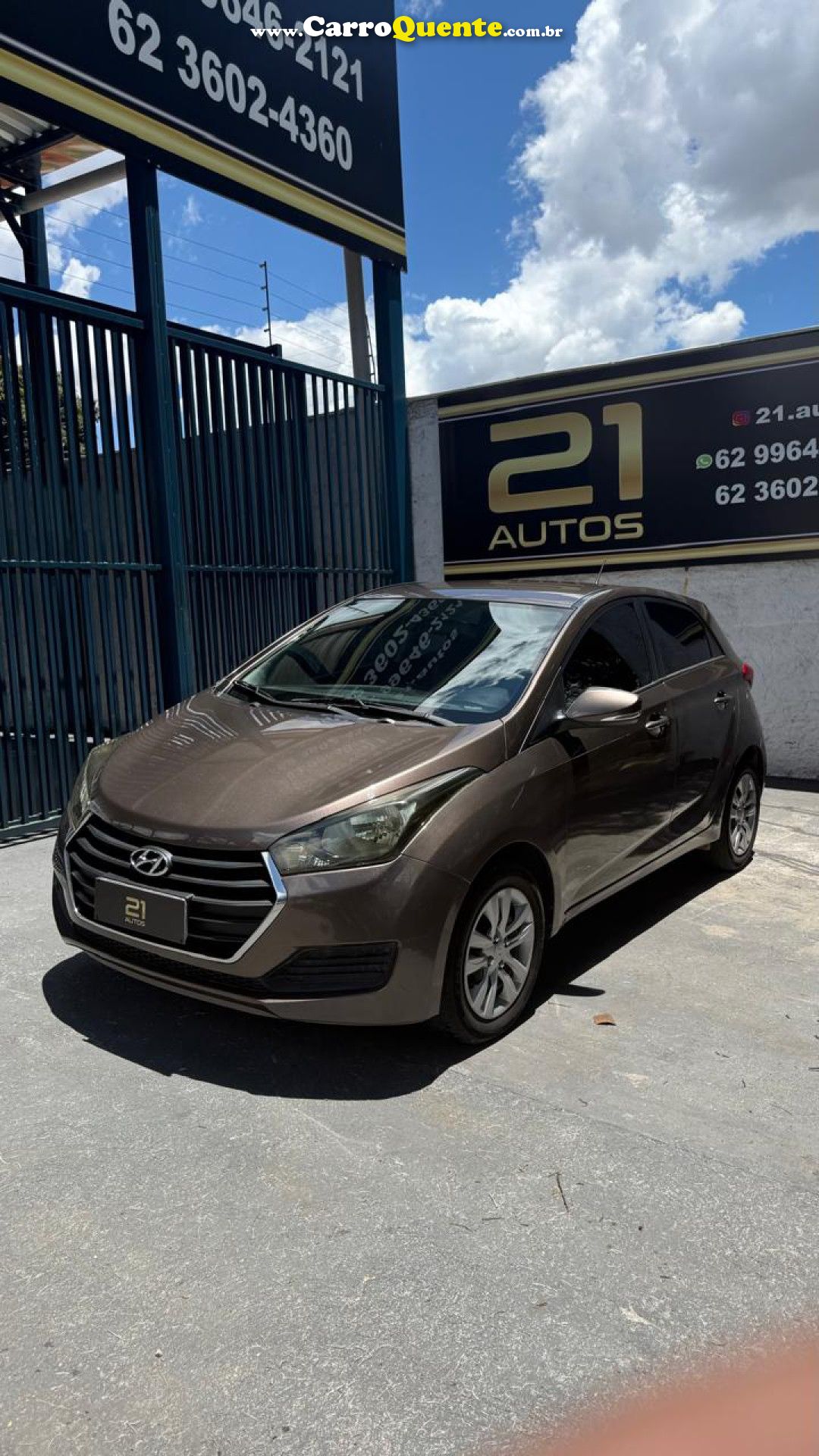 HYUNDAI   HB20 C.C.PLUSC.STYLE 1.6 FLEX 16V MEC.   MARROM 2016 1.6 FLEX - Loja