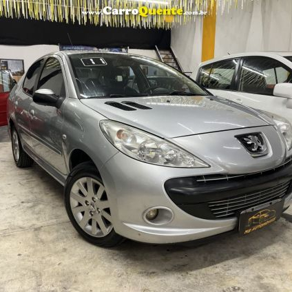 PEUGEOT   207 SEDAN PASSION XS 1.6 FLEX 16V 4P   PRATA 2011 1.6 FLEX