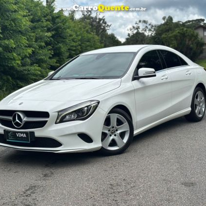 MERCEDES-BENZ   CLA 180 1.6 CGI GASOLINA 7G-DCT   BRANCO 2018 1.6 GASOLINA