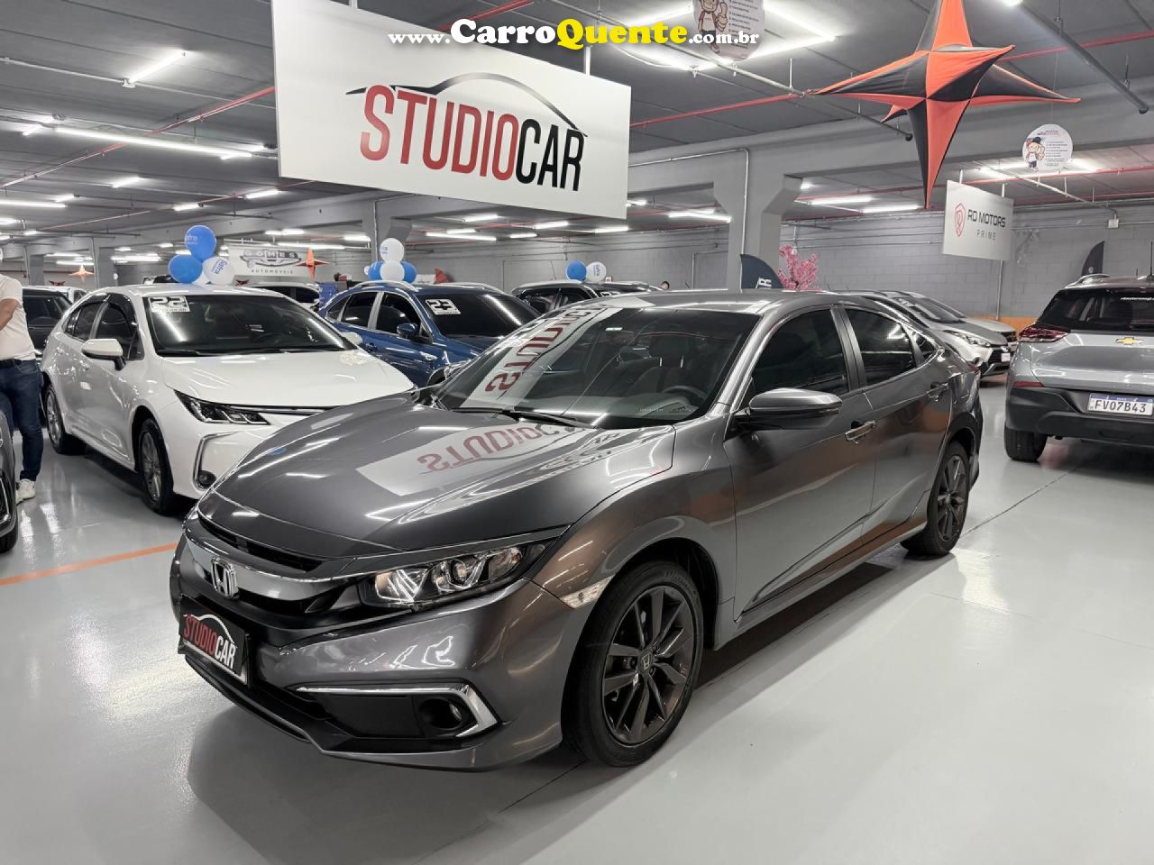 HONDA   CIVIC SEDAN EX 2.0 FLEX 16V AUT.4P   CINZA 2021 2.0 FLEX - Loja