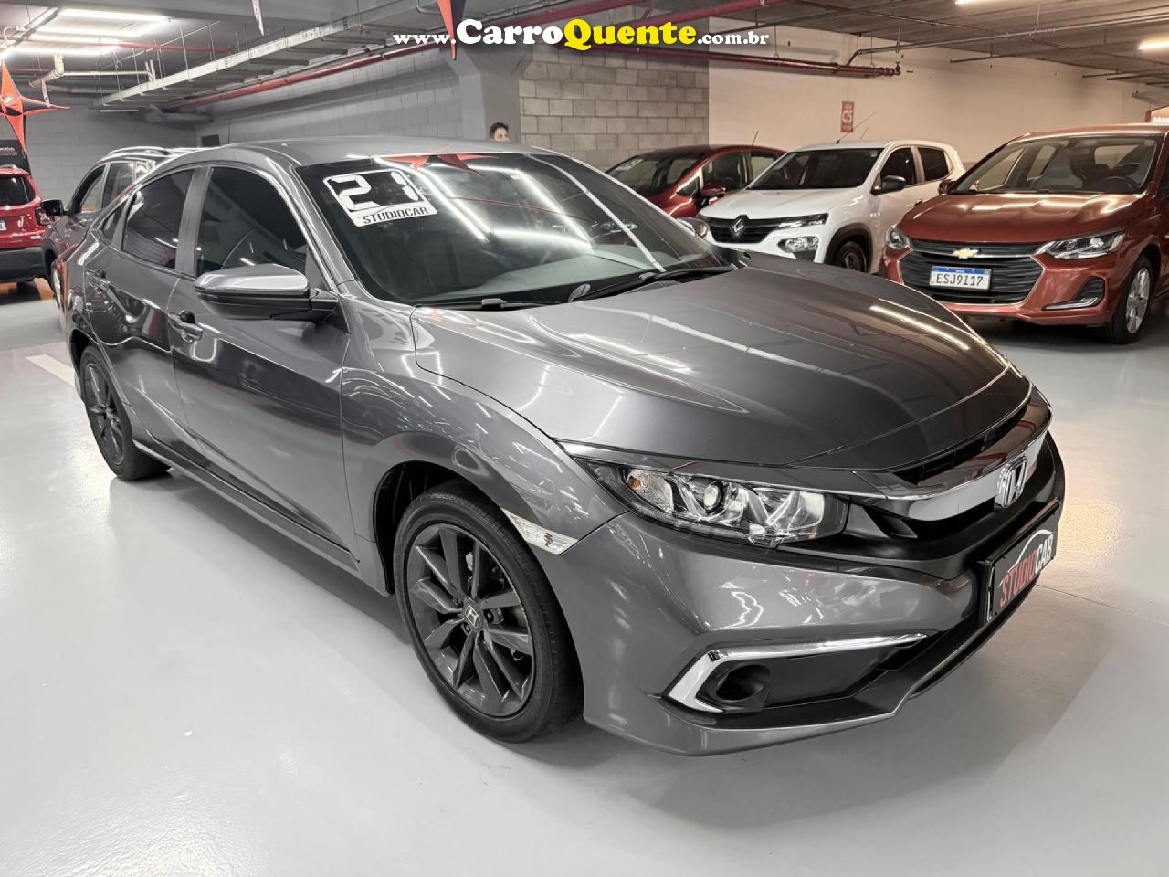 HONDA   CIVIC SEDAN EX 2.0 FLEX 16V AUT.4P   CINZA 2021 2.0 FLEX - Loja
