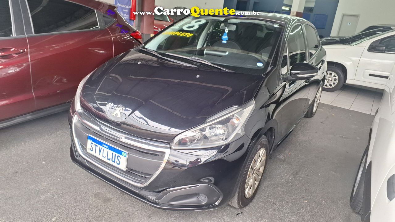 PEUGEOT   208 ACTIVE 1.2 FLEX 12V 5P MEC.   PRETO 2018 1.2 FLEX - Loja