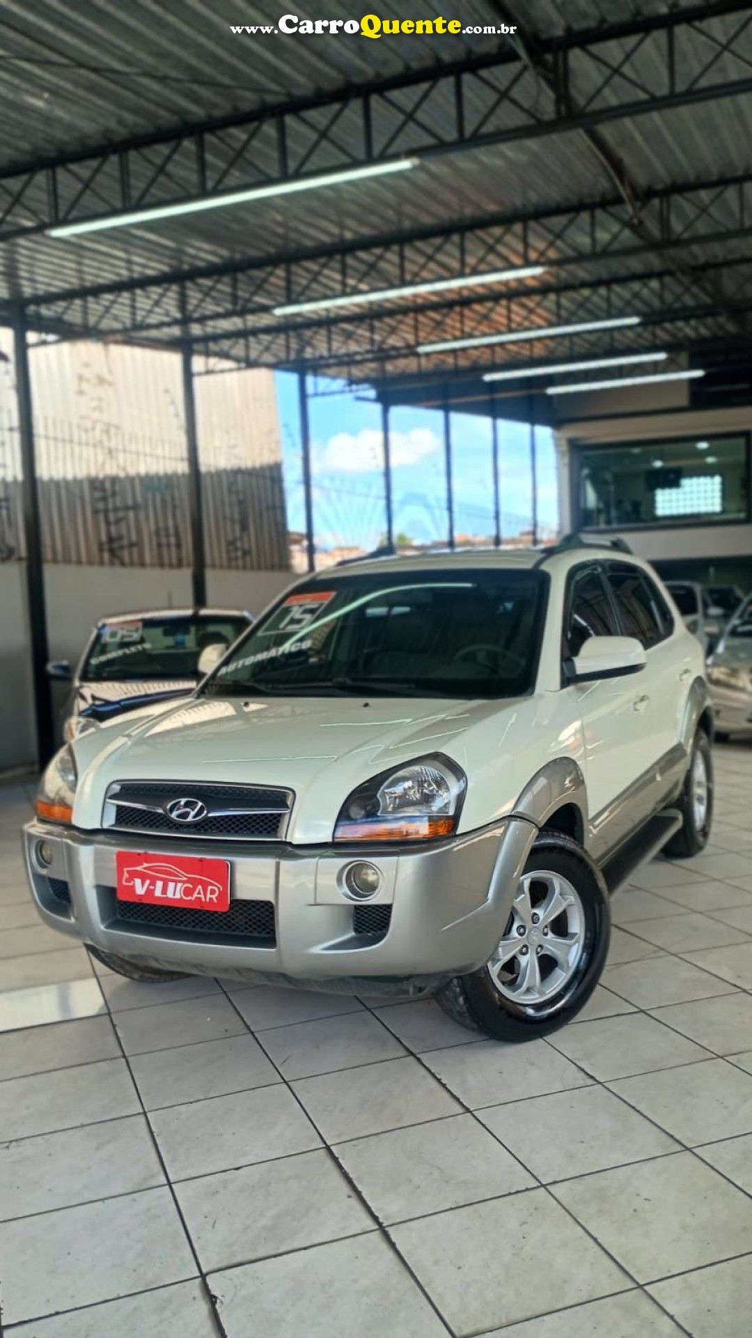 HYUNDAI   TUCSON 2.0 16V FLEX AUT.   BRANCO 2015 2.0 FLEX - Loja