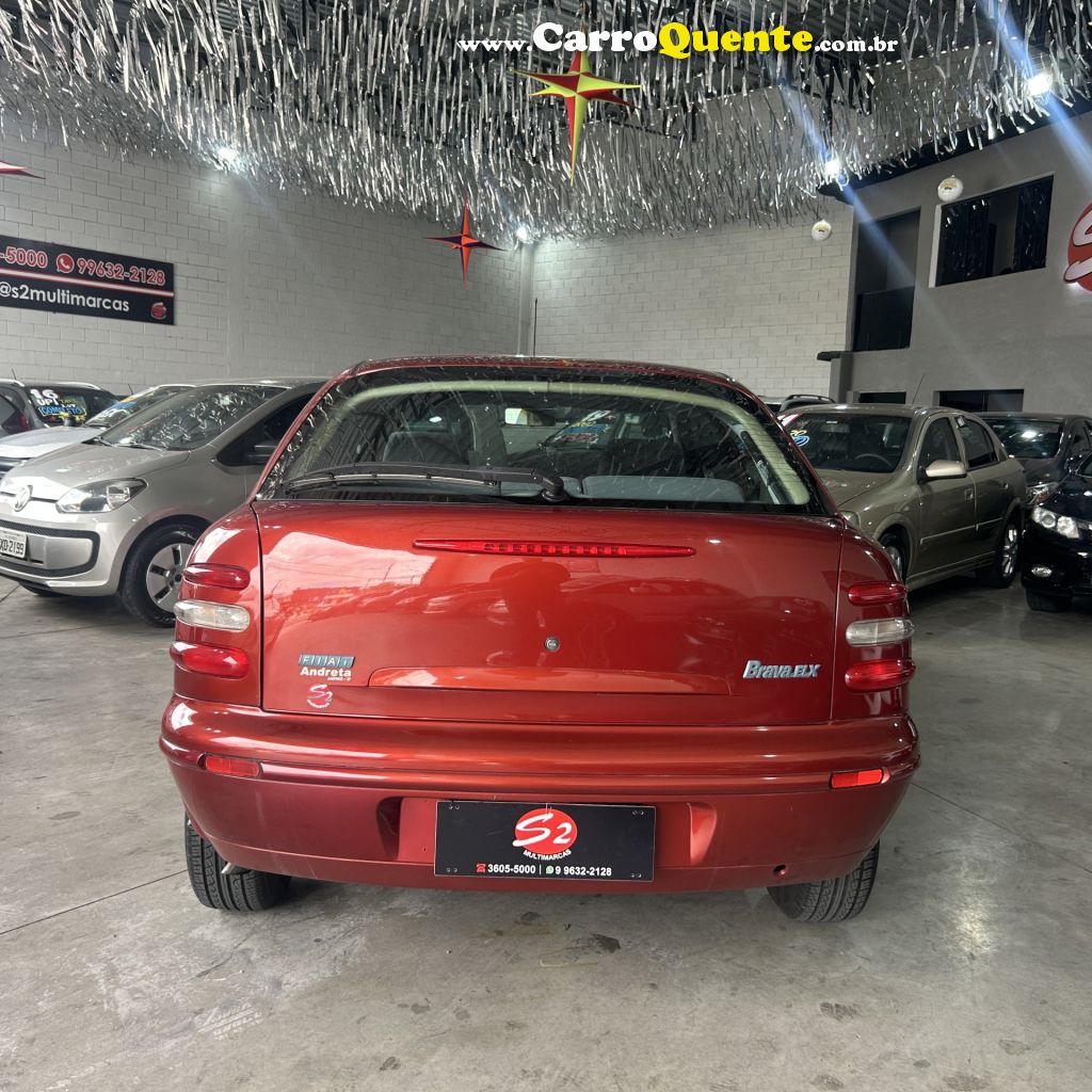 FIAT   BRAVA ELX  1.6 16V 4P   VERMELHO 2000 1.6 GASOLINA - Loja