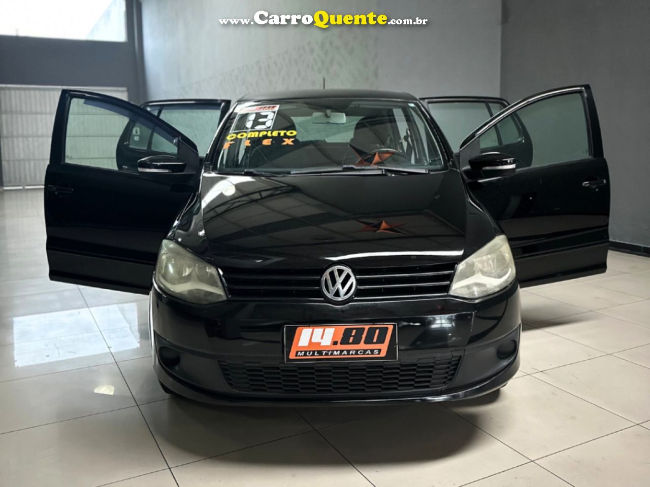 VOLKSWAGEN   FOX 1.0 MI TOTAL FLEX 8V 5P   PRETO 2013 1.0 FLEX - Loja