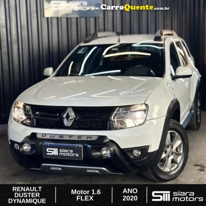 RENAULT   DUSTER DYNAMIQUE 1.6 FLEX 16V AUT.   BRANCO 2020 1.6 FLEX